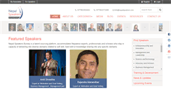 Desktop Screenshot of nepalspeakers.com